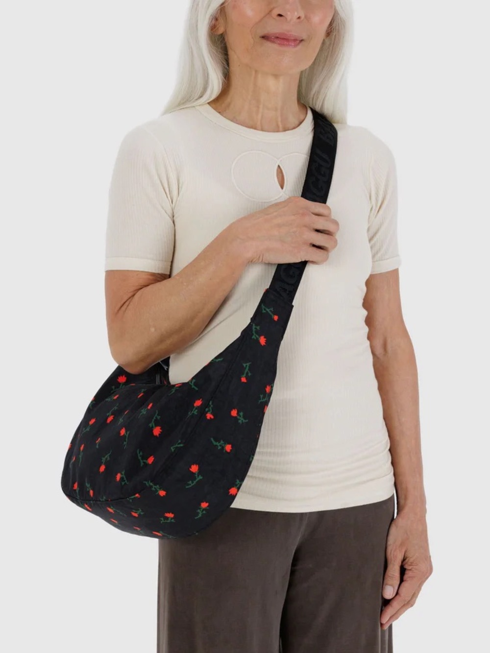 Baggu Medium Crescent Painted Wildflower - Picture 4 of 5